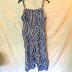 OLD NAVY | Blue and White Jumpsuits with Pockets Size: L